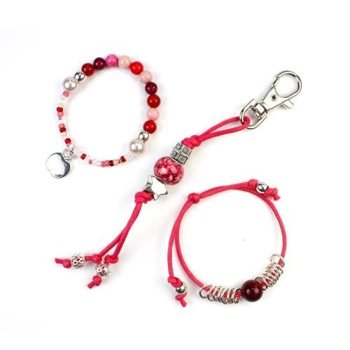 Pipkits Bracelets Raspberry Girls (Berries stretch bracelet kid) - Junior Steps