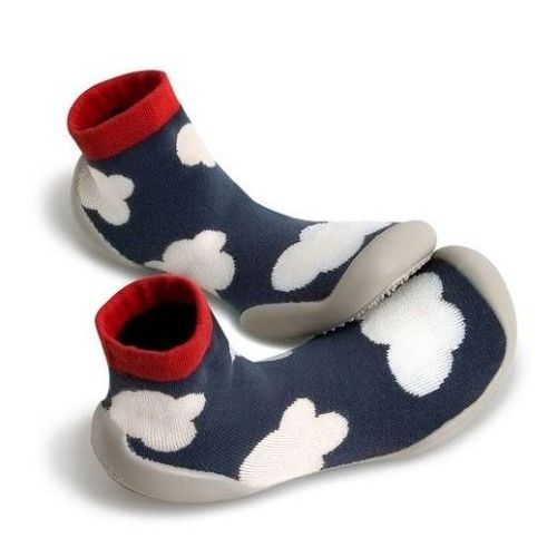 Collegien Pantoffels blauw  ( - cloud pantoffel (PHOSPO effect)251A) - Junior Steps