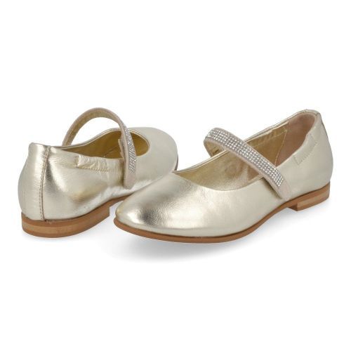 Andrea morelli ballerina wit Meisjes (Ballerina goud leder - 53280) - Junior Steps