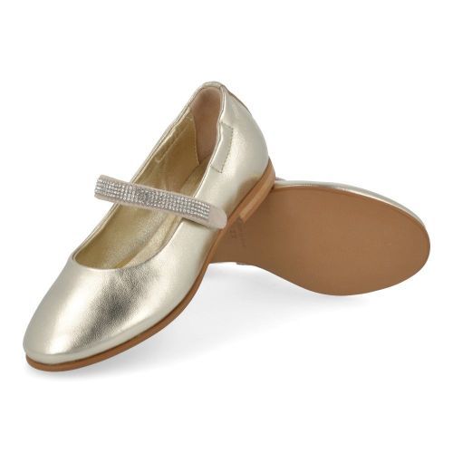 Andrea morelli ballerina wit Meisjes (Ballerina goud leder - 53280) - Junior Steps