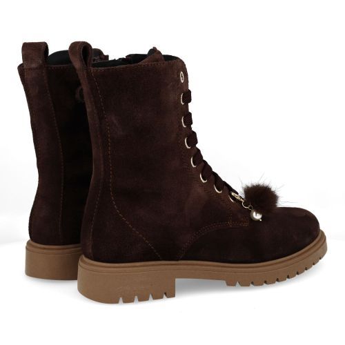 Andrea morelli veterboot donkerbruin Meisjes (Veterboots donker bruin  - 53546) - Junior Steps
