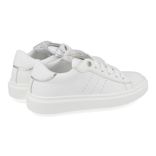 Andrea morelli sneakers wit Meisjes ( - witte sneaker met zilver52906) - Junior Steps