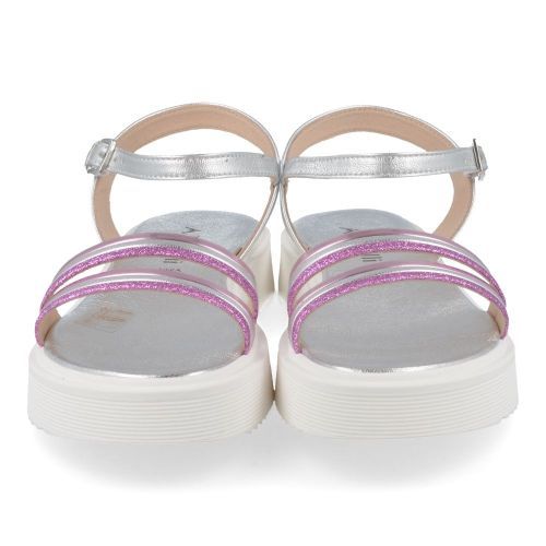 Andrea morelli sandalen zilver Meisjes ( - zilveren sandaal met plateau zool51275) - Junior Steps