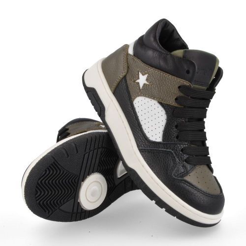 Andrea morelli sneakers Zwart Jongens ( - zwart kaki sneaker52263) - Junior Steps