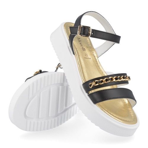 Andrea morelli sandalen Zwart Meisjes ( - zwarte sandaal52090) - Junior Steps
