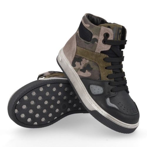 Andrea morelli sneakers Zwart Jongens ( - zwarte sneaker met camouflage51562) - Junior Steps