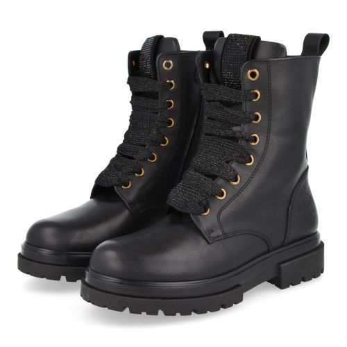 Andrea morelli Bottes à lacets Noir Filles (52701) - Junior Steps