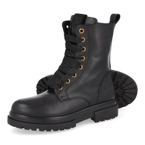 Andrea morelli Bottes à lacets Noir Filles (52701) - Junior Steps