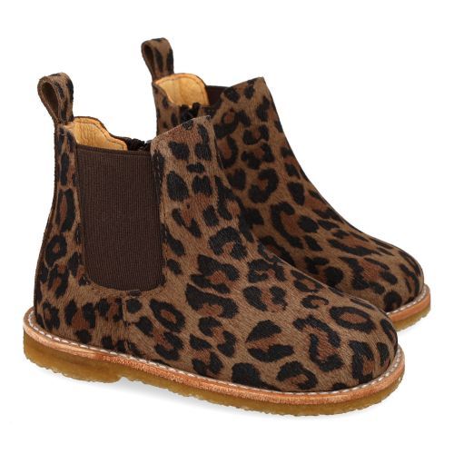 Angulus laarzen kort bruin Meisjes (bruin leopard korte laars  - 6025-103) - Junior Steps