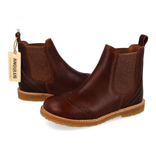 Angulus laarzen kort bruin Meisjes (bruine korte laars  - 6185-202) - Junior Steps