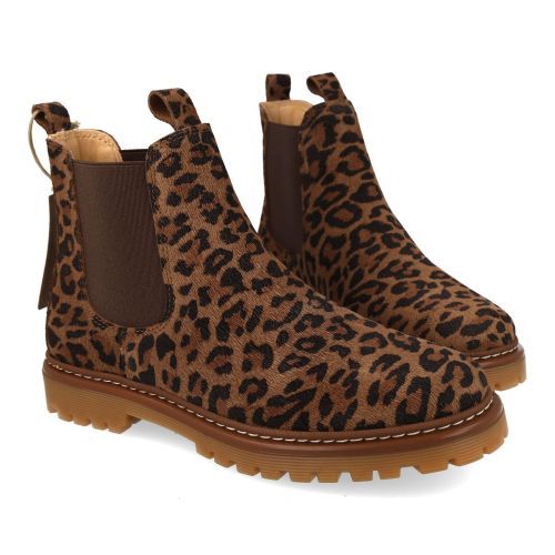 Angulus laarzen kort bruin Meisjes (Leopard bruin korte laars  - 2179-101) - Junior Steps