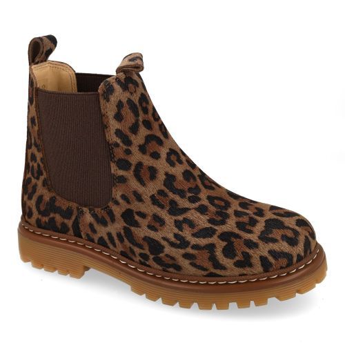 Angulus laarzen kort bruin  (leopard bruin suéde korte laars  - 2192-401) - Junior Steps
