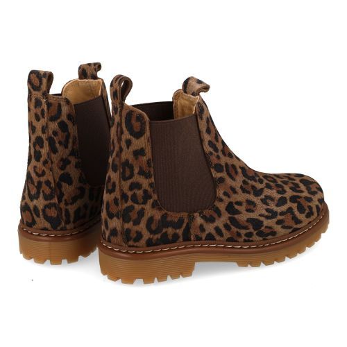 Angulus laarzen kort bruin  (leopard bruin suéde korte laars  - 2192-401) - Junior Steps