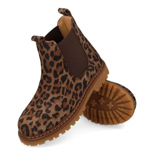 Angulus laarzen kort bruin  (leopard bruin suéde korte laars  - 2192-401) - Junior Steps