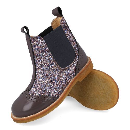 Angulus laarzen kort lila  (Lila korte laars met glitter - 6320-201) - Junior Steps