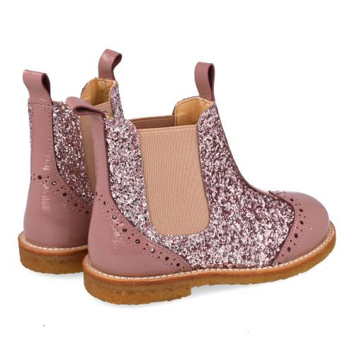Angulus laarzen kort roze  (Roze korte laars met glitter - 6320-201) - Junior Steps