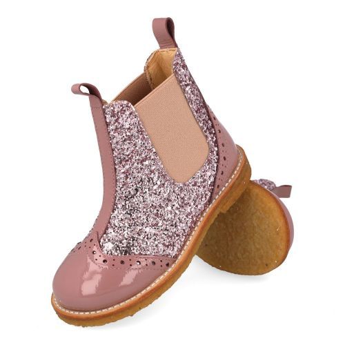 Angulus laarzen kort roze  (Roze korte laars met glitter - 6320-201) - Junior Steps
