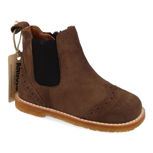 Angulus laarzen kort taupe  (Taupe suéde korte laars  - 6186-102) - Junior Steps
