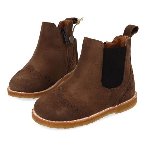Angulus laarzen kort taupe  (Taupe suéde korte laars  - 6186-102) - Junior Steps