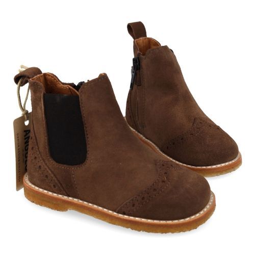 Angulus laarzen kort taupe  (Taupe suéde korte laars  - 6186-102) - Junior Steps