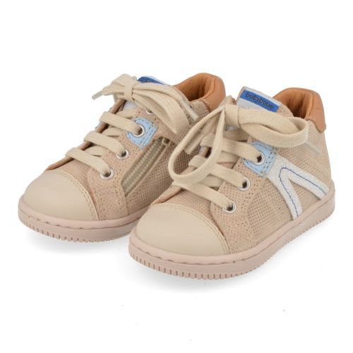 Babybotte sneakers beige Jongens (beige sneakertje - 8027B011) - Junior Steps