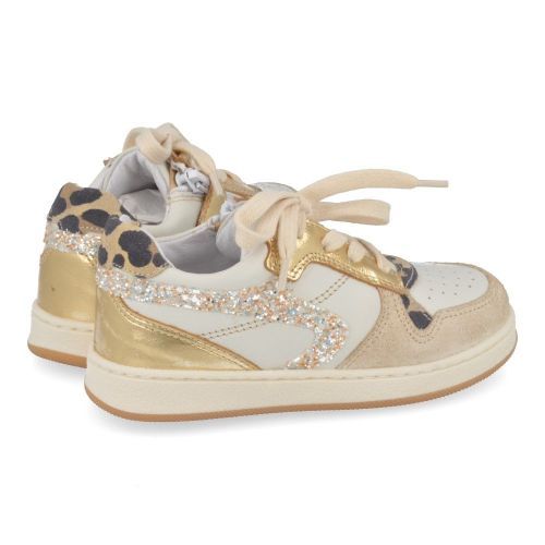 Babybotte sneakers beige Meisjes ( - beige witte sneaker6521B125) - Junior Steps