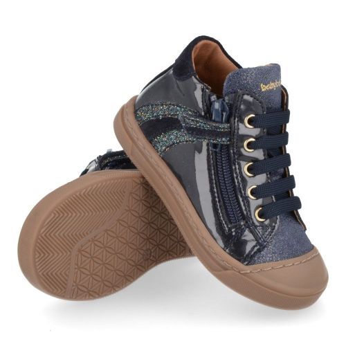 Babybotte sneakers blauw Meisjes ( - blauw sneakertje met bescherm neus3322B002) - Junior Steps
