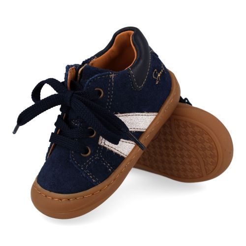 Babybotte sneakers blauw Jongens (blauw sneakertje - 9012B086) - Junior Steps