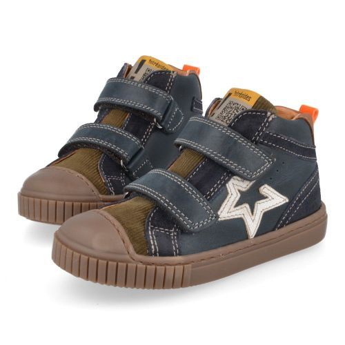 Babybotte sneakers blauw Jongens (blauwe sneaker met rubberen top - 7226B002) - Junior Steps