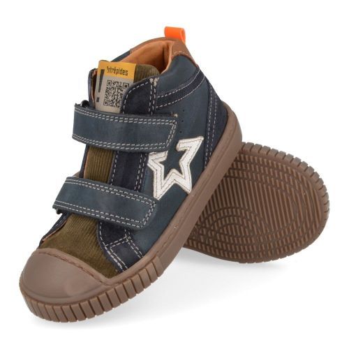 Babybotte sneakers blauw Jongens (blauwe sneaker met rubberen top - 7226B002) - Junior Steps