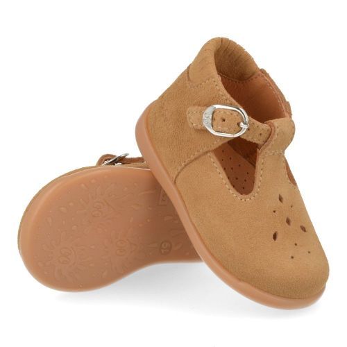 Babybotte ballerina cognac  (cognac bandschoentje - 8077B084) - Junior Steps