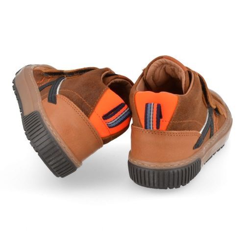 Babybotte sneakers cognac Jongens ( - cognac sneaker met rubberen top3798B138) - Junior Steps