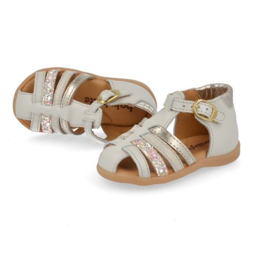 Babybotte sandalen ecru Meisjes (ecru gesloten sandaaltje - 8082B124) - Junior Steps