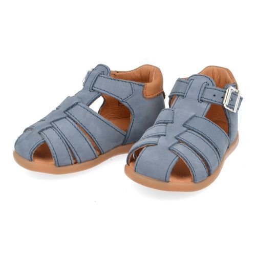 Babybotte sandalen jeans bl Jongens ( - jeansblauw gesloten sandaaltje4018B050) - Junior Steps