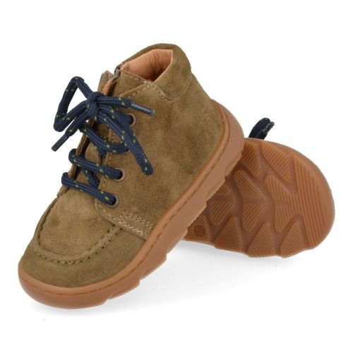 Babybotte sneakers kaki  (kaki barefoot sneakertje - 7101B065) - Junior Steps