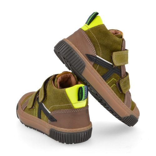 Babybotte sneakers kaki Jongens ( - kaki sneaker met rubberen top3798B165) - Junior Steps