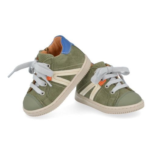 Babybotte sneakers kaki Jongens ( - kaki sneakertje met stootneus4111B179) - Junior Steps