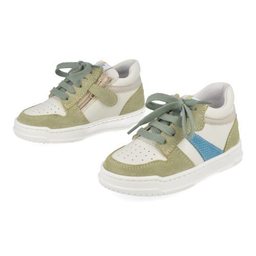 Babybotte sneakers kaki Jongens ( - kaki sneakertje 6183B025) - Junior Steps