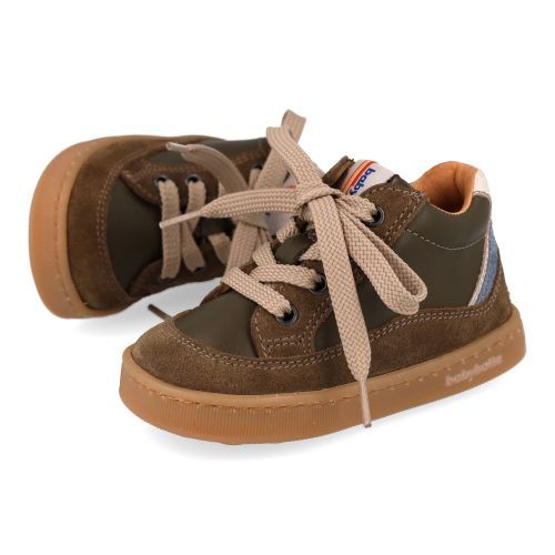 Babybotte sneakers kaki Jongens (kaki sneakertje - 9047B065) - Junior Steps
