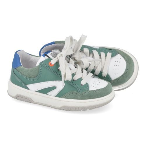 Babybotte sneakers kaki Jongens ( - kaki/wit sneaker2546B384) - Junior Steps