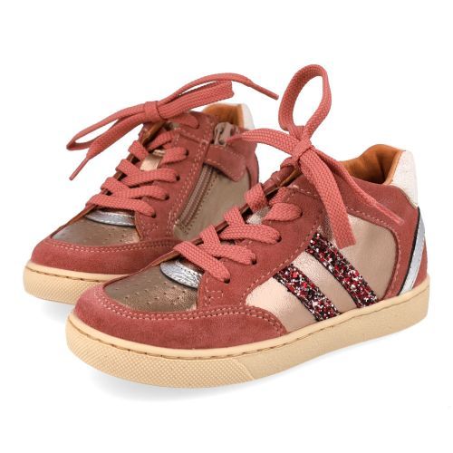 Babybotte sneakers roze Meisjes (roze sneaker met glitter - 9621B087) - Junior Steps