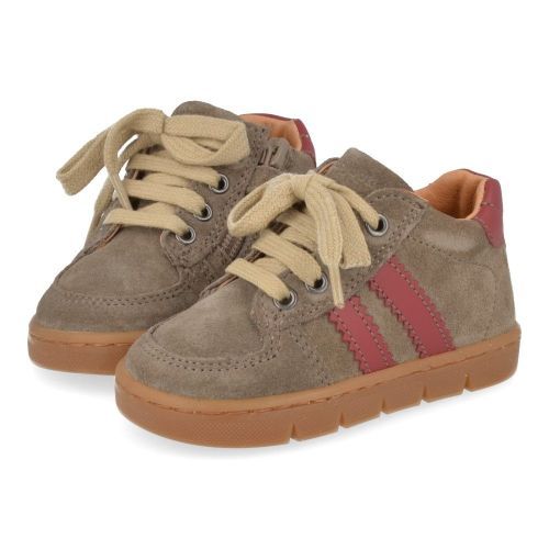 Babybotte sneakers taupe Jongens (taupe sneakertje - 7052B076) - Junior Steps