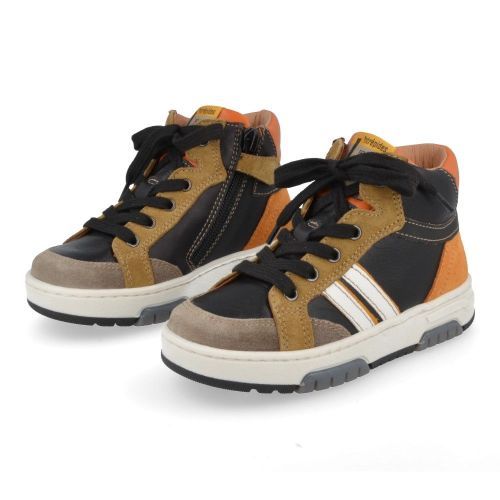 Babybotte sneakers Zwart Jongens ( - zwarte sneaker 3740B801) - Junior Steps