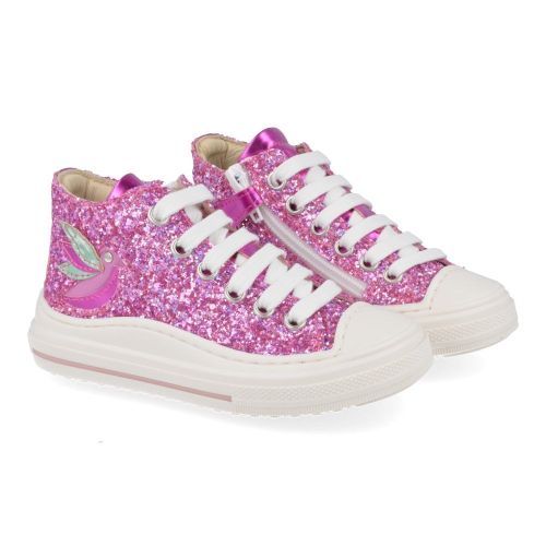 Bana&co Baskets fuchia Filles (25132000) - Junior Steps