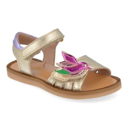 Bana&co sandalen GOUD Meisjes ( - gouden sandaal met vogeltje24132100) - Junior Steps