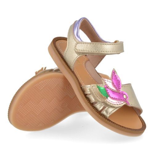Bana&co sandalen GOUD Meisjes ( - gouden sandaal met vogeltje24132100) - Junior Steps