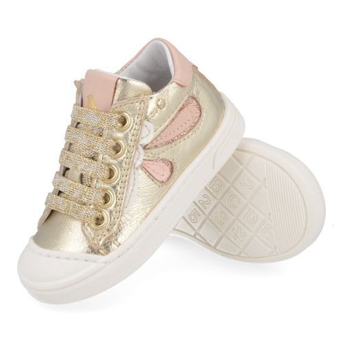 Bana&co sneakers GOUD Meisjes ( - gouden sneaker met rubberen top24132010) - Junior Steps