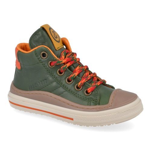 Bana&co sneakers groen Jongens ( - groene sneaker met rubberen top23232501) - Junior Steps