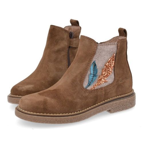 Bana&co laarzen kort bruin Meisjes (kort laarsje meisjes bruin suède - 25232027) - Junior Steps