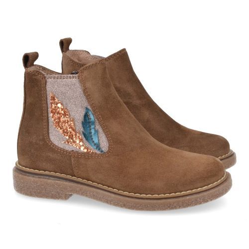 Bana&co laarzen kort bruin Meisjes (kort laarsje meisjes bruin suède - 25232027) - Junior Steps